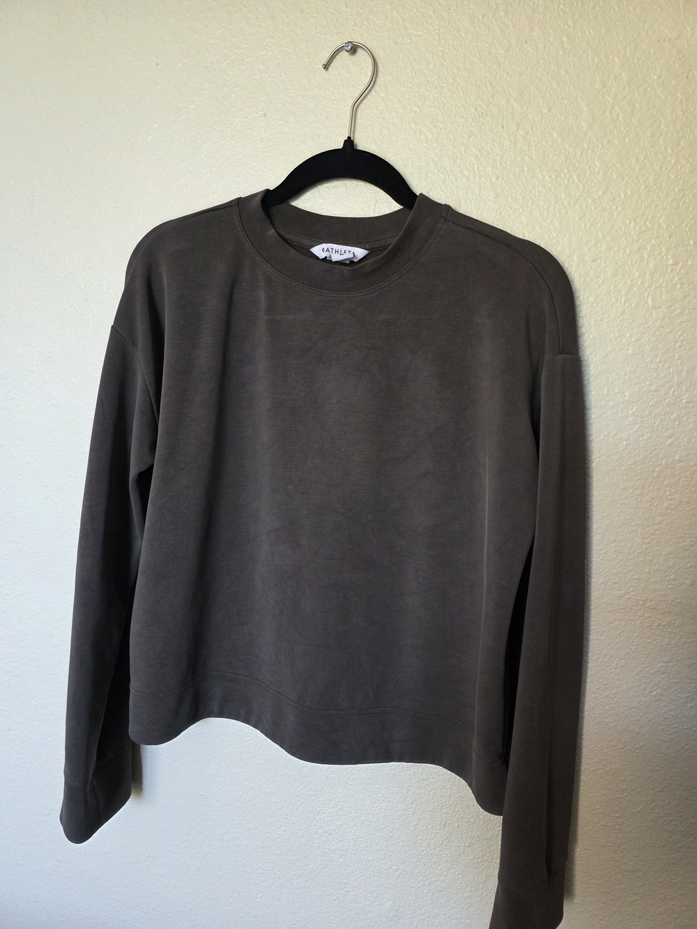 Athleta Seasoft Crewneck Sweatshirt, Gray